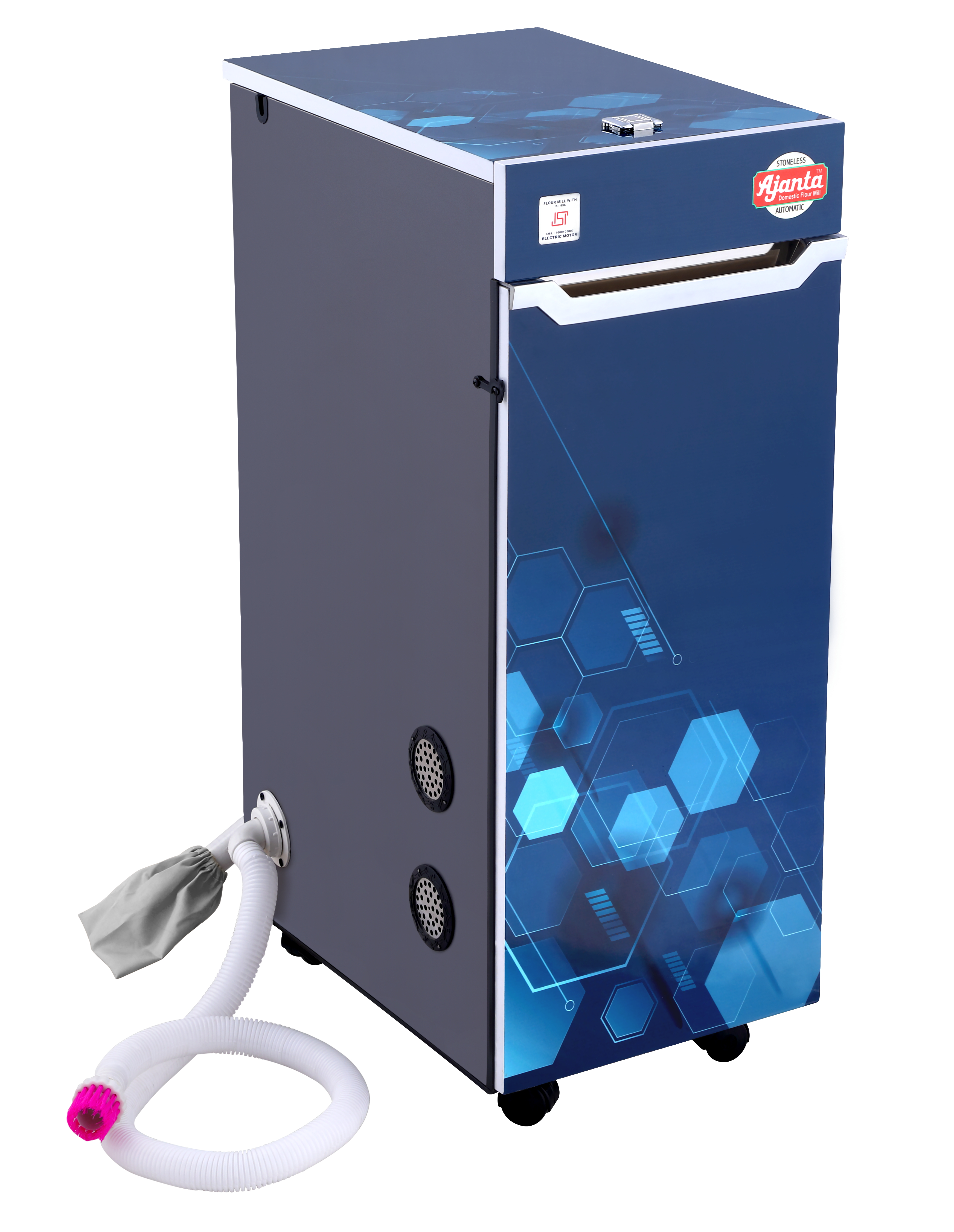 Flour Mill Machines - Stainless Steel, 10 Kg/hr, White | Automatic, Compact Structure, High Efficiency, Low Noise, Lower Energy Consumption