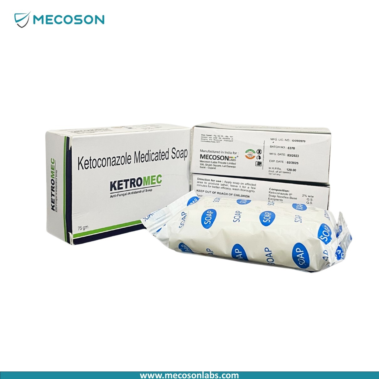 Ketoconazole 2% Soap - Anti-fungal Treatment For Skin Infections | White, Alcohol Free, Easy To Use, Suitable For Adults, Normal Skin, Store In Cool Dry Place