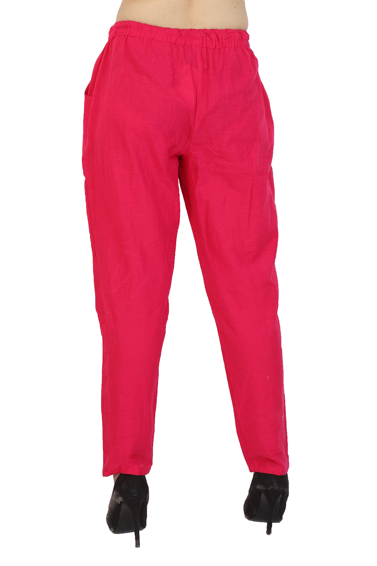 Pink Cotton Trouser - High-quality Slim Fit Design Quick Dry & Washable | Double Pockets Perfect For Summer Style