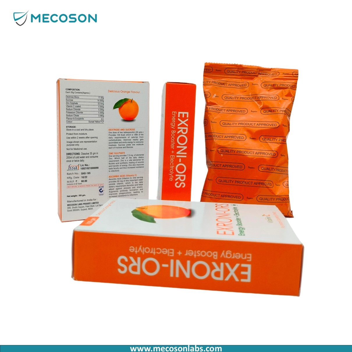 Dextrose, Sucross , Vitamine C & Zinc With Electolyte Powder - Best Before: 18 Months