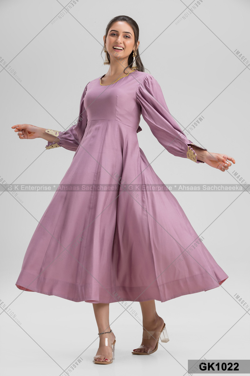 Rayon Cotton Embroidery Stripes Party Wear With Latkan Gk1022 - Color: 4 Colors