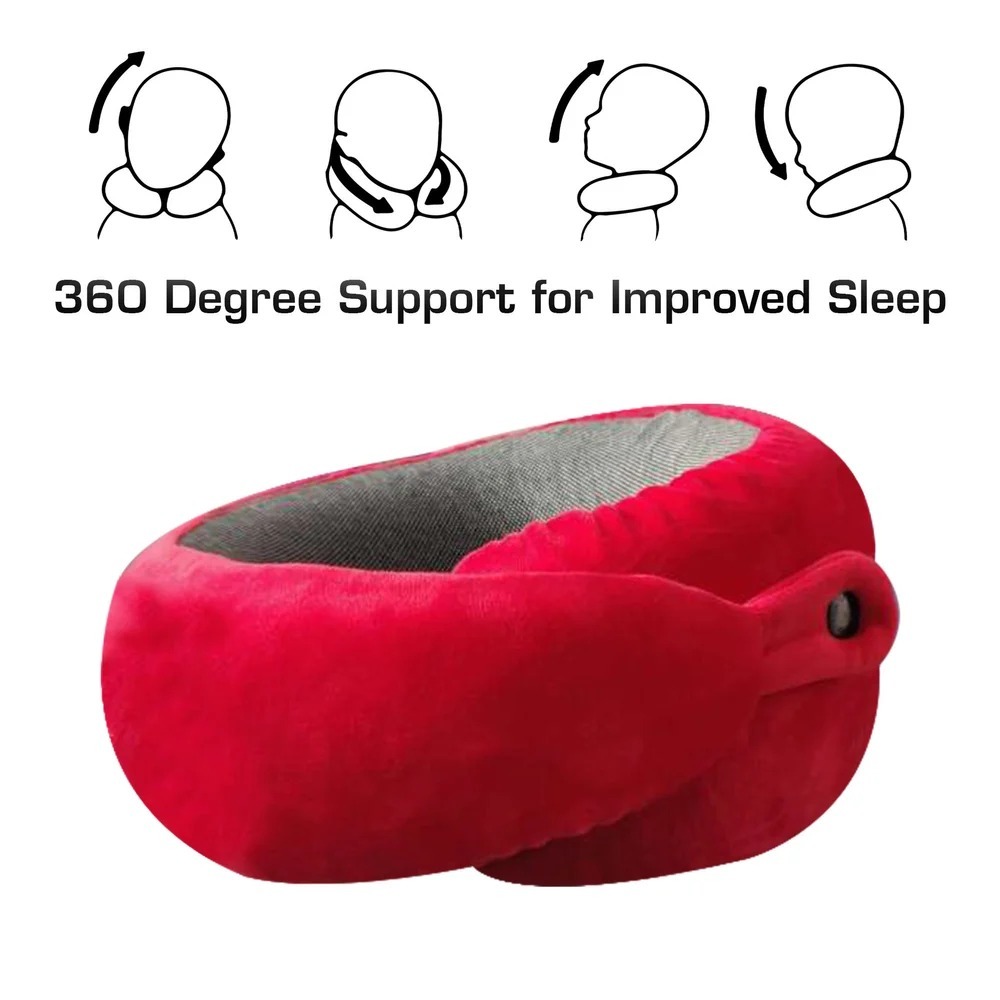 Snake Neck Pillow Premium Memory Foam - Color: Mix Colour