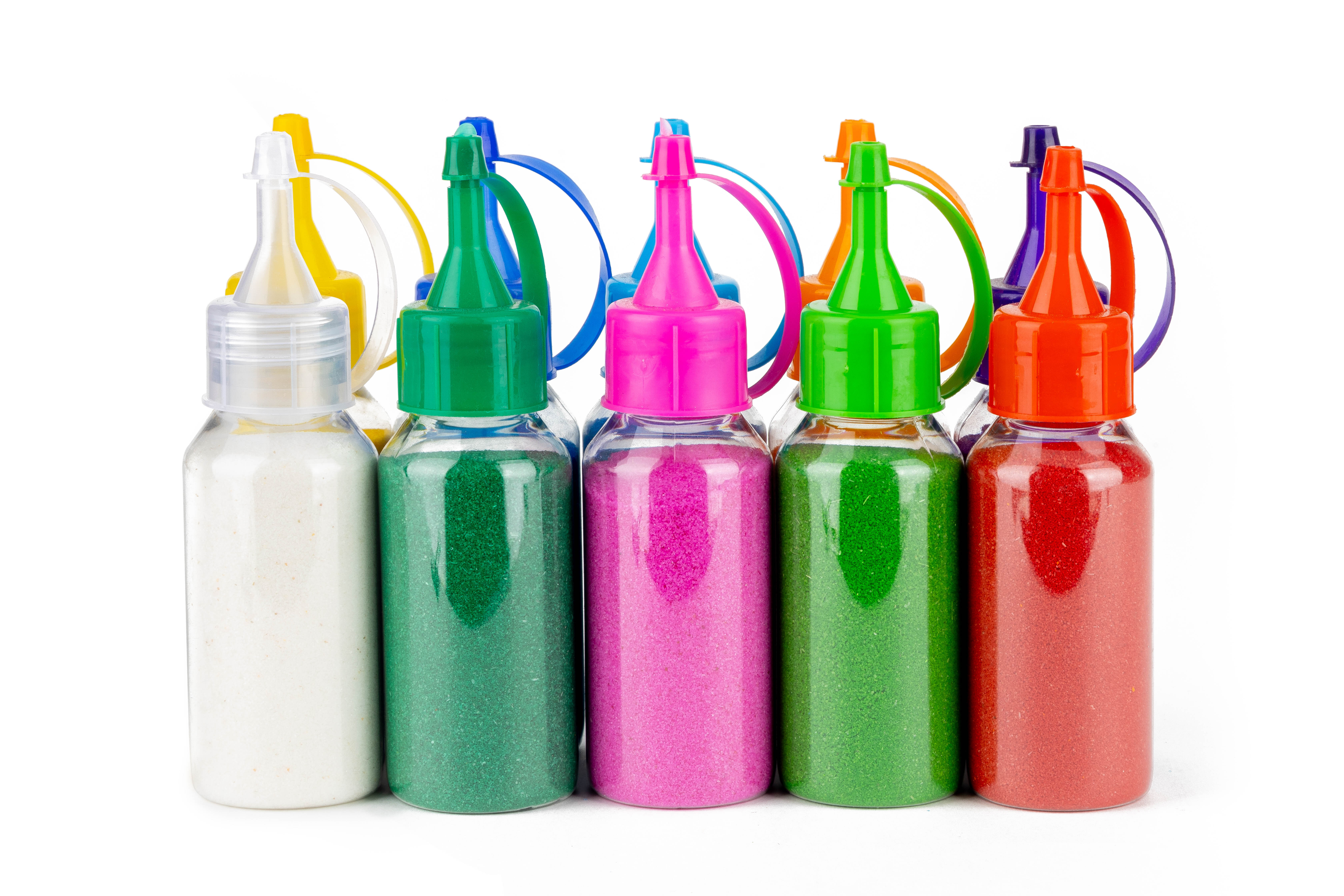 Rangoli Colour Bottle Pack - Sand Like Powder, Multicolor | Eco-friendly Materials In Easy Squeeze Bottles For Artful Expression
