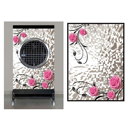 Cooler Sticker - Vinyl, Square Shape, Multicolor, Printed Design, Pressure Sensitive Single Side Adhesive, Various Thickness Options | Ideal For Coolers