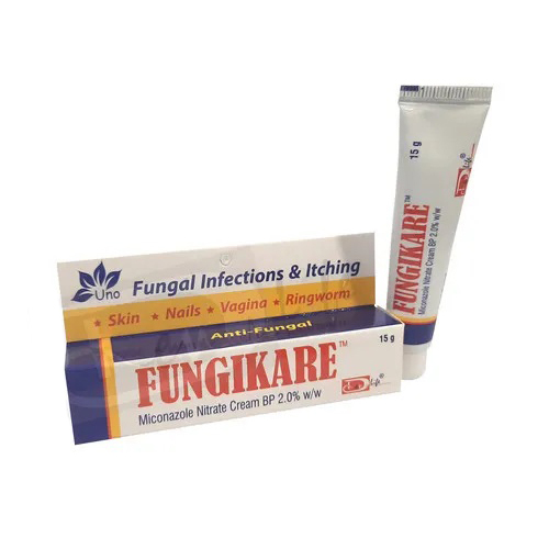 Miconazole Nitrate Cream BP - 15 g, 95% Pure Pharmaceutical Grade Formulation for Adult Fungal Infection Treatment, Store in Dry Place