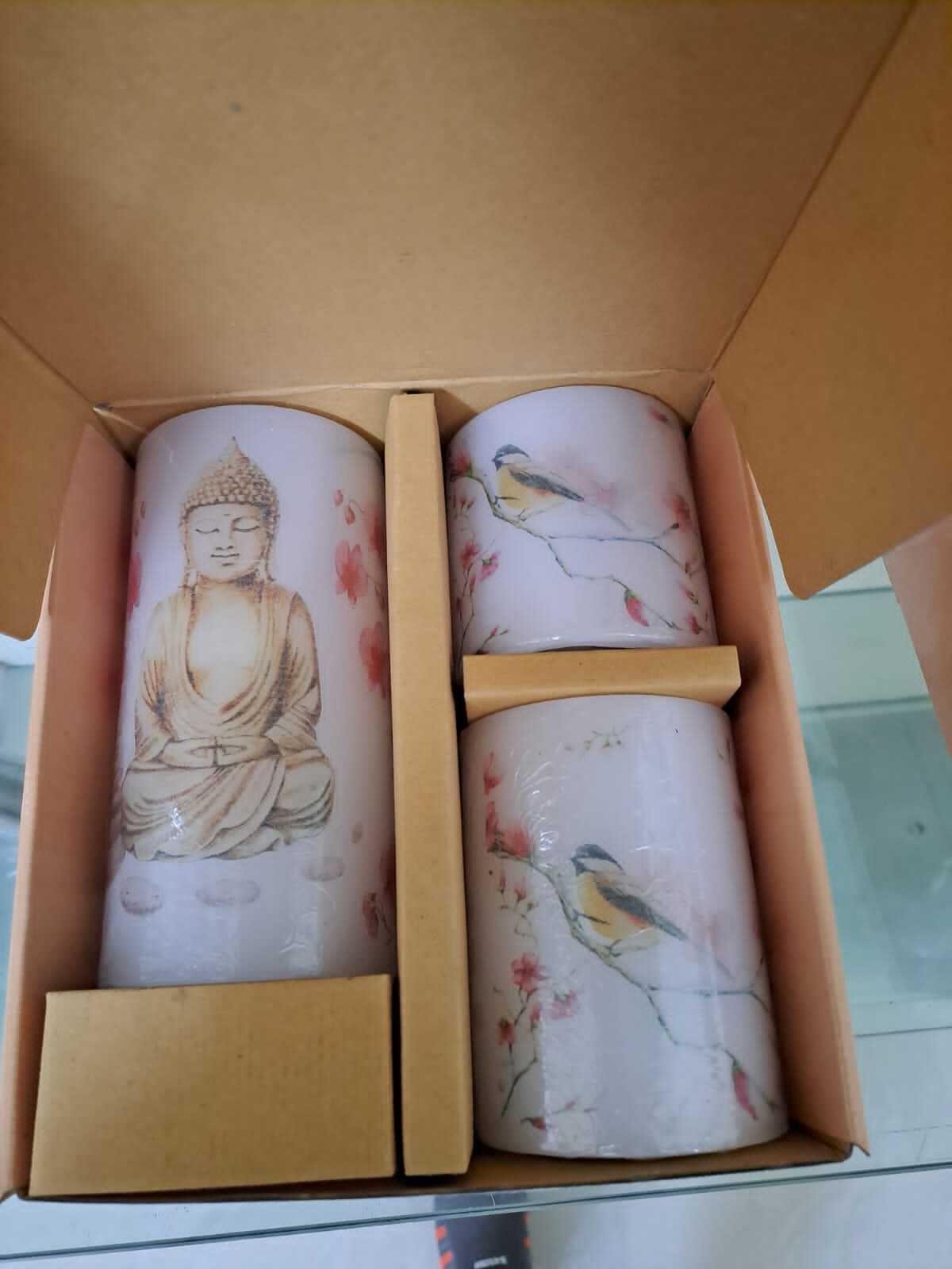 Gopal Pillar Candles - Paraffin Wax, 2 Inch & 3 Inch Diameter, Pure White Color | Handmade, Scented, Cotton Wick, Dripless Design