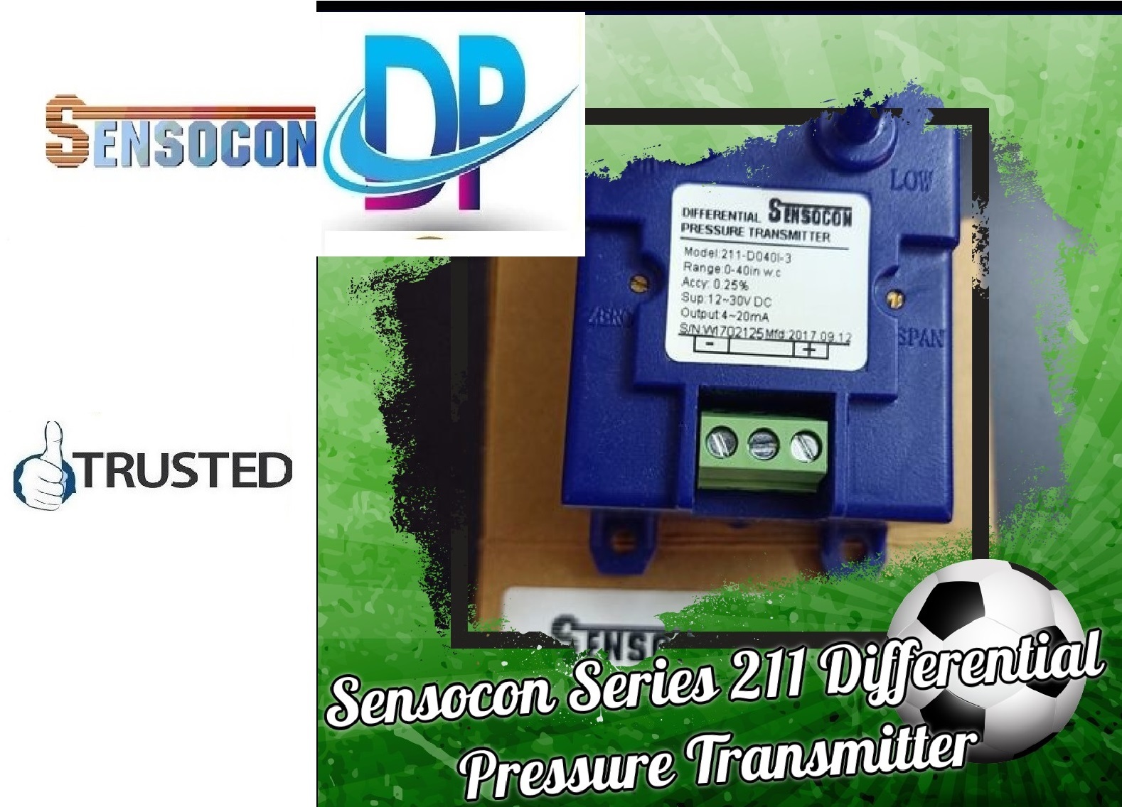 Sensocon Usa 211-d050k-3 Differential Pressure Transmitter From Kampagarh Kendrapara Orissa - Accuracy: 0.25 %