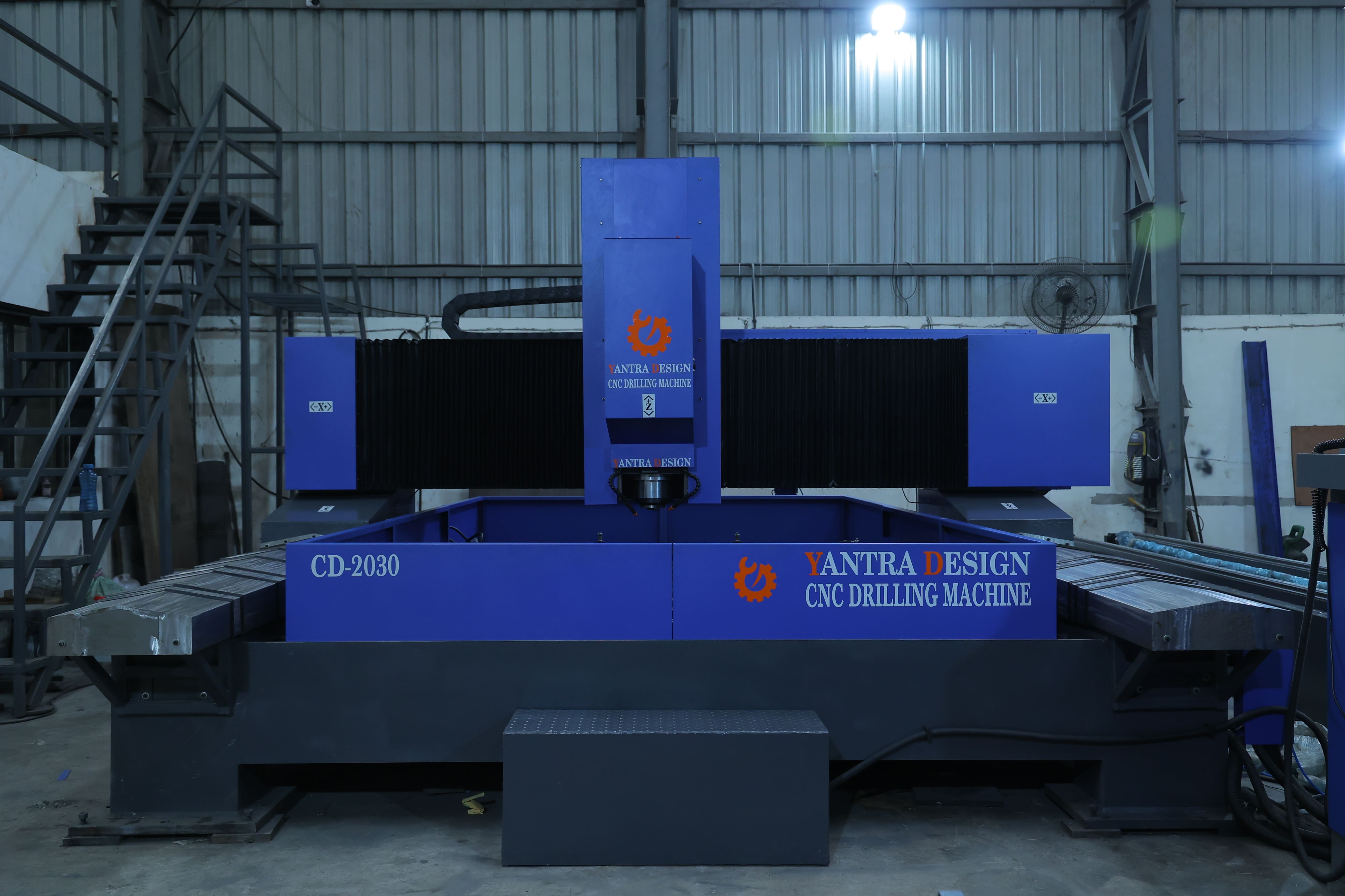 Cnc Plate Drilling Machine Specially Designed For Peb Industry - Color: Blue