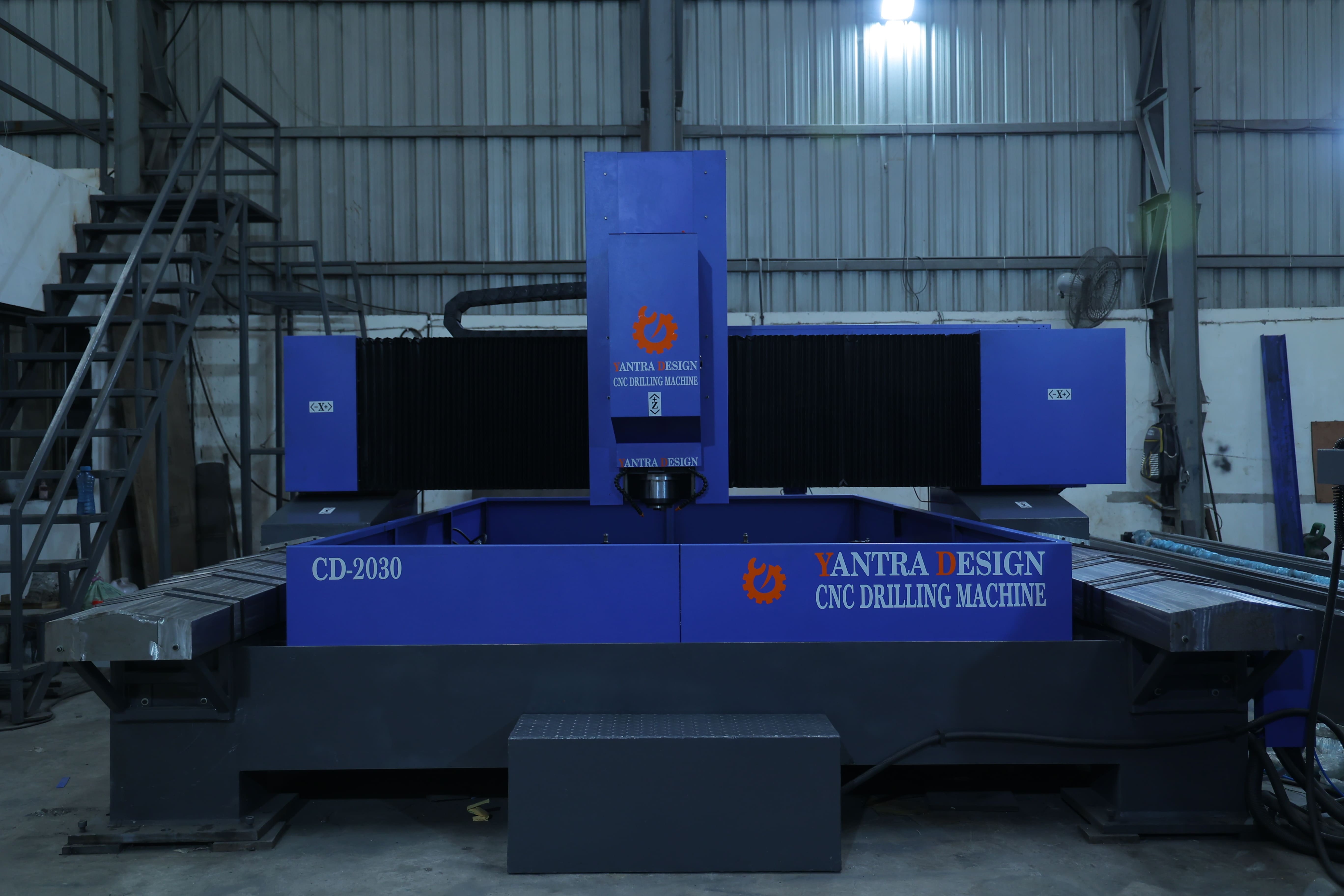 Cnc Plate Drilling Machine Specially Designed For Peb Industry - Color: Blue