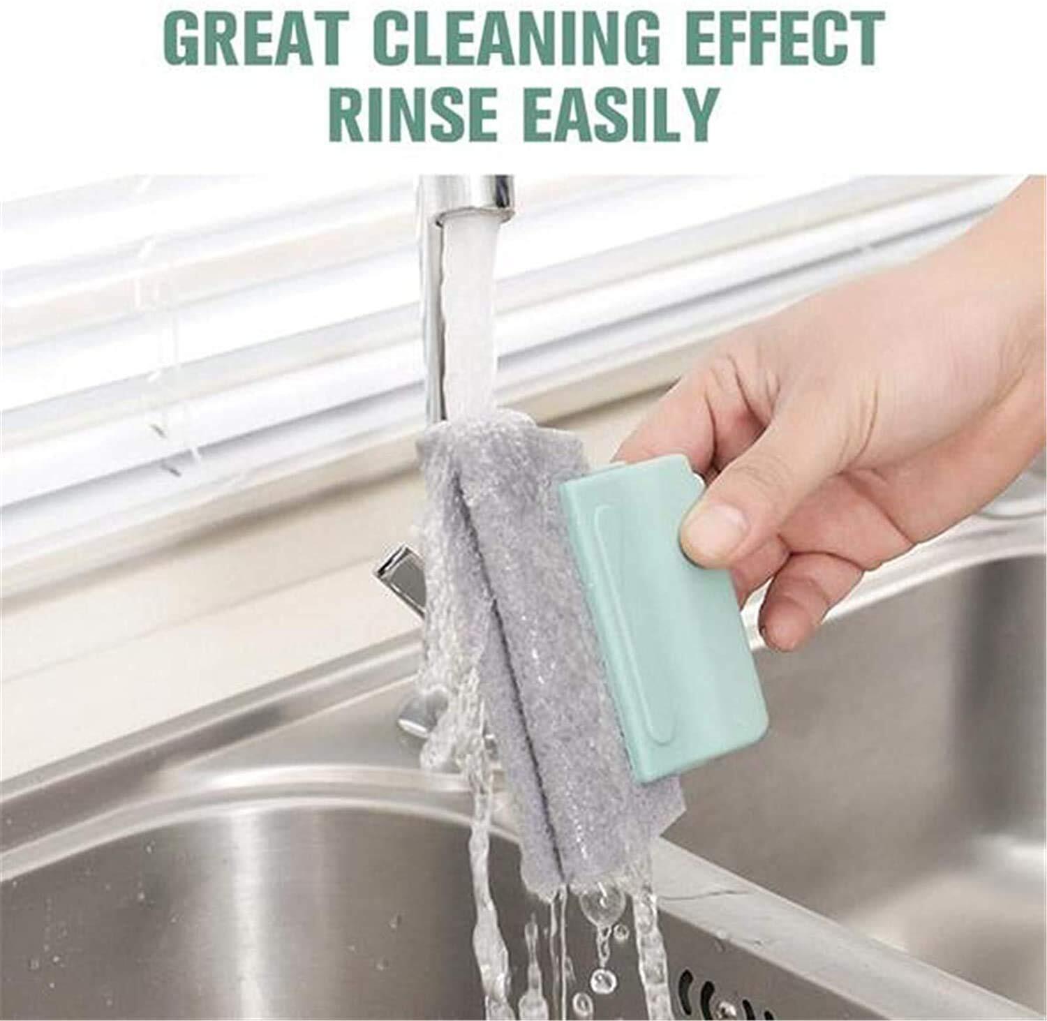 Window Cleaner Brush - 3.3x3.3x5.5 Inches | Pp Material Handle, Fixed Brush Head, Multi-scene Application For Effortless Cleaning Of Gaps And Slides