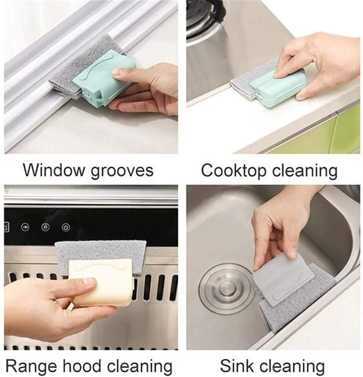 Window Cleaner Brush - 3.3x3.3x5.5 Inches | Pp Material Handle, Fixed Brush Head, Multi-scene Application For Effortless Cleaning Of Gaps And Slides