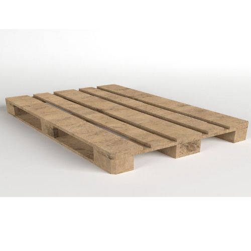 Wooden Skid Pallet - Durable Wood, Euro Pallet in Various Sizes | 2-Way Forklift & Handlift for Easy Transport, Mesh Style for Enhanced Handling