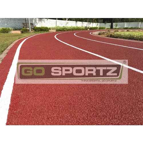 Jogging Track Flooring - High-Quality Rubber Material, Custom Size, Maroon Color, Various Thicknesses , Anti-Slip Features for Safety