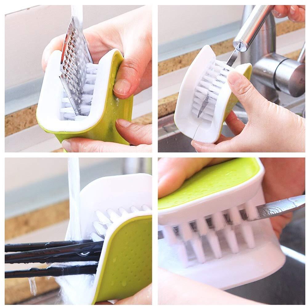 Blade Cleaning Brush - Plastic Material | Dense Soft Bristles, Double-sided U-shaped Design For Effective Car Interior And Seat Belt Cleaning