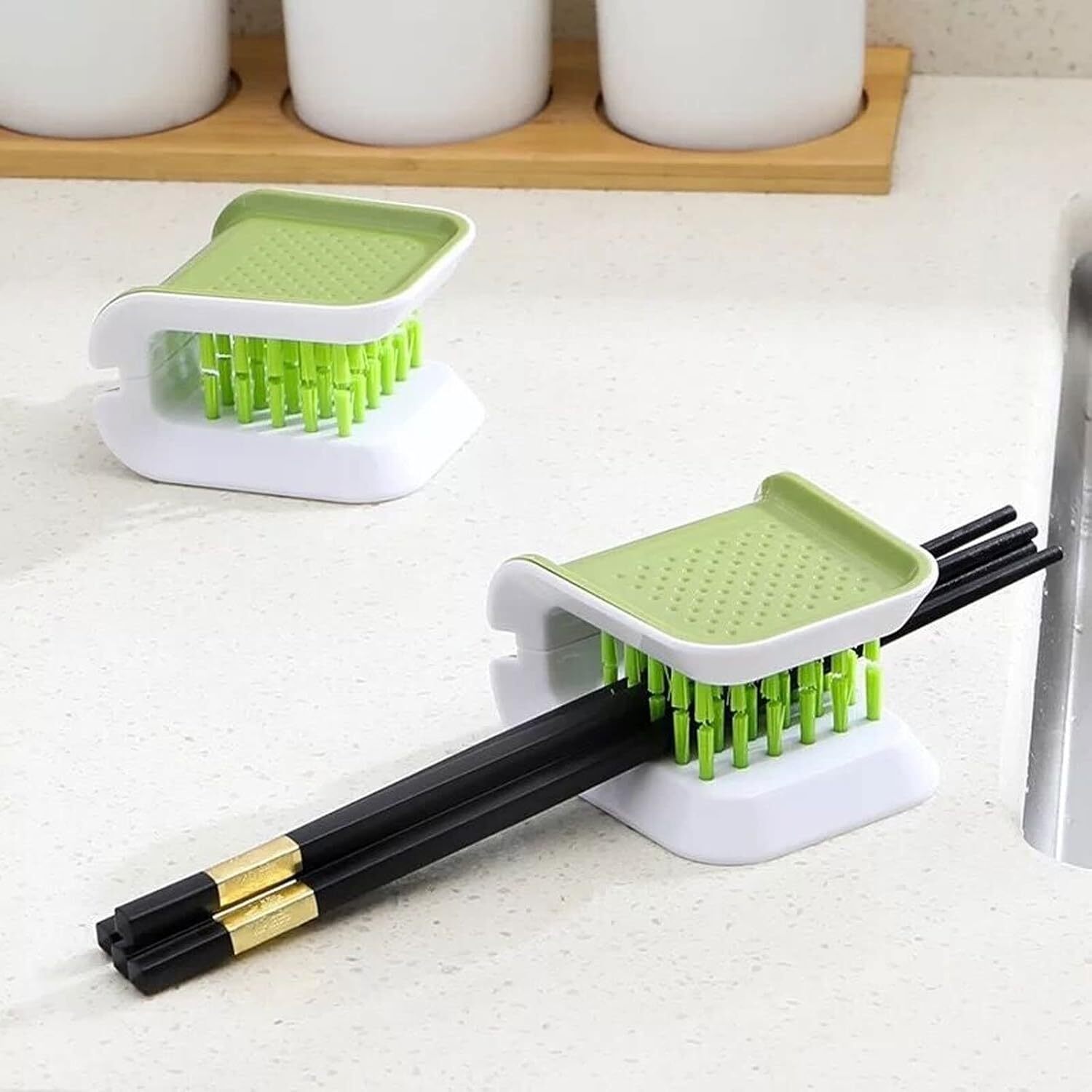 Blade Cleaning Brush - Plastic Material | Dense Soft Bristles, Double-sided U-shaped Design For Effective Car Interior And Seat Belt Cleaning