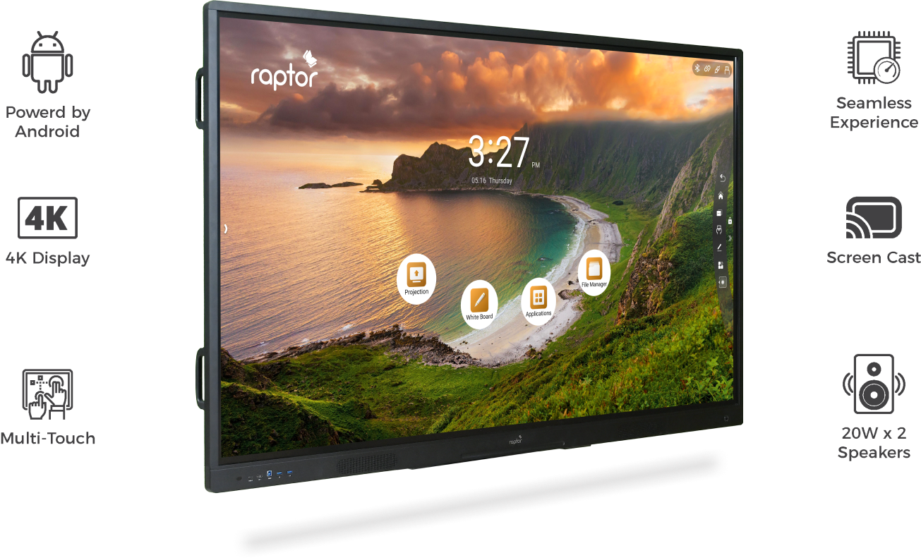 Raptor Interactive Whiteboard (Ifp) - Camera Pixels: 1280 X 480 Pixel (P)