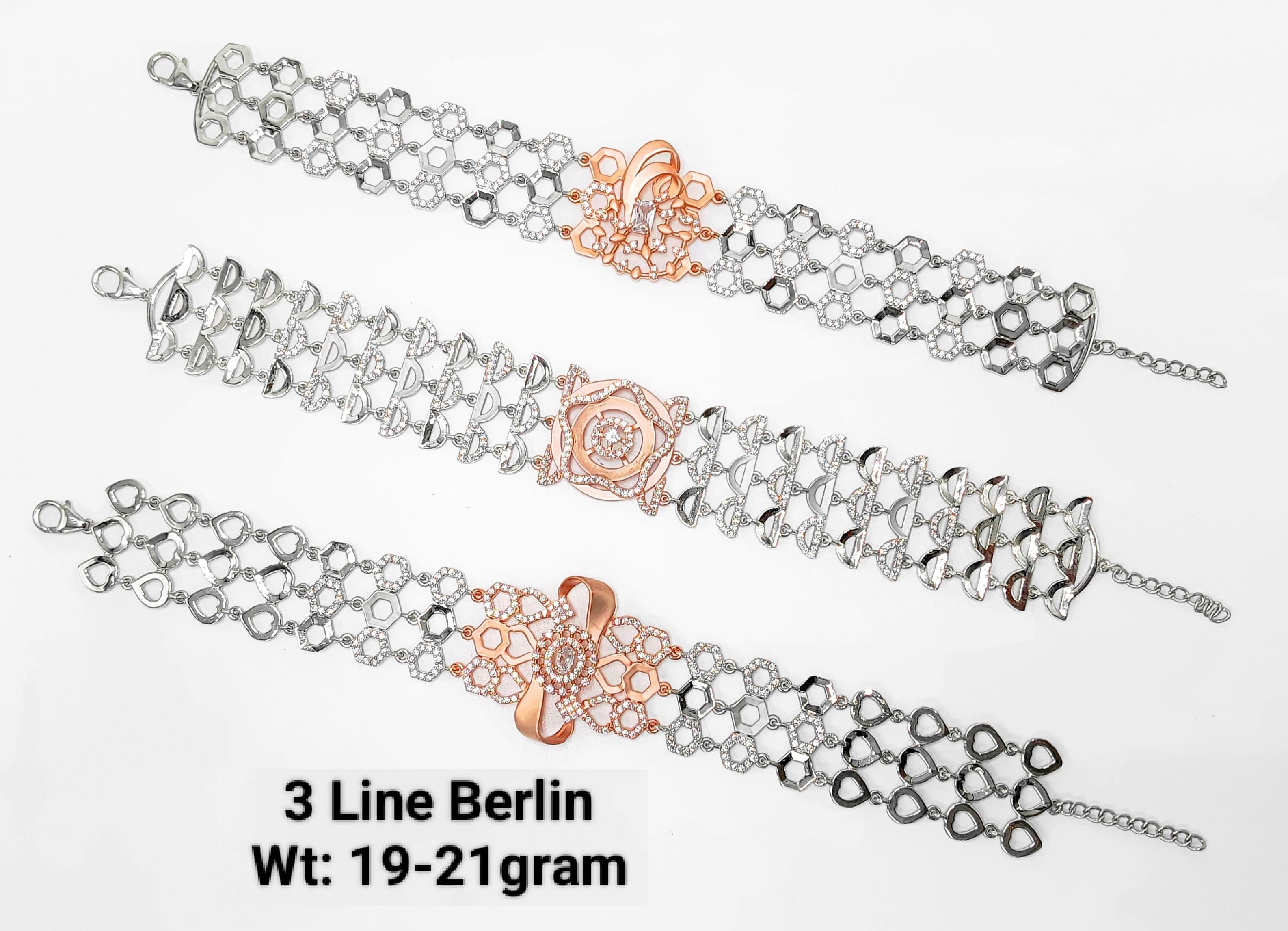 New Design Silver Berlin Bracelet - 925 Silver, Adjustable Size For Comfort, Intricate Design With Artistic Detailing, Versatile For All Occasions