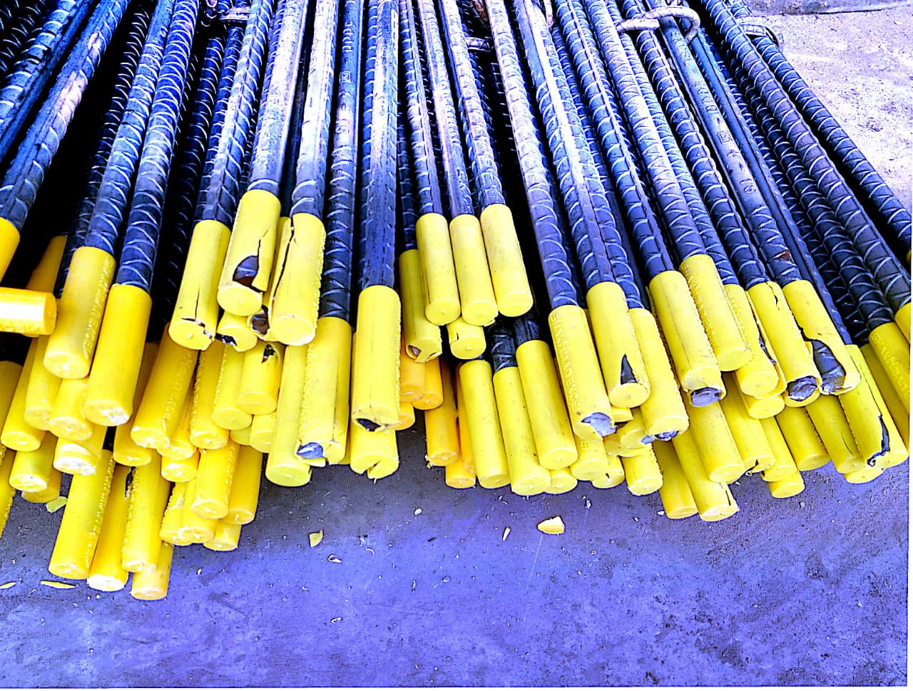 Rebar Safety Cap - Hdpe/ldpe Material, Sizes 8-16mm, Yellow Round Caps, Dimensions 8x70mm To 16x70mm | Ideal For Rebar Industry Applications