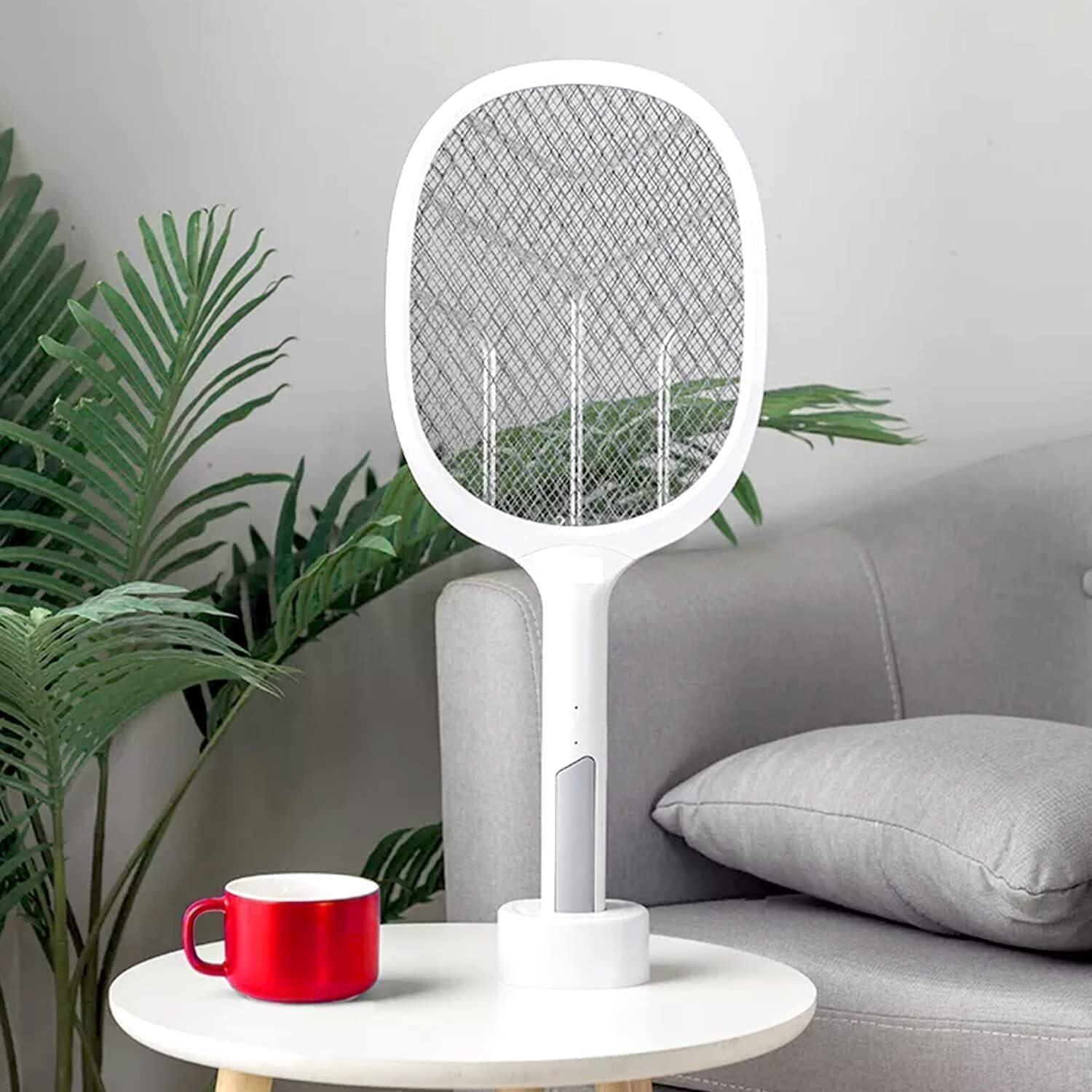 Electric Fly Swatter - Heavy-duty Handheld Design | High Voltage Electric Grid, Comfortable Grip & Odorless Insect Zapping For Indoor & Outdoor Use