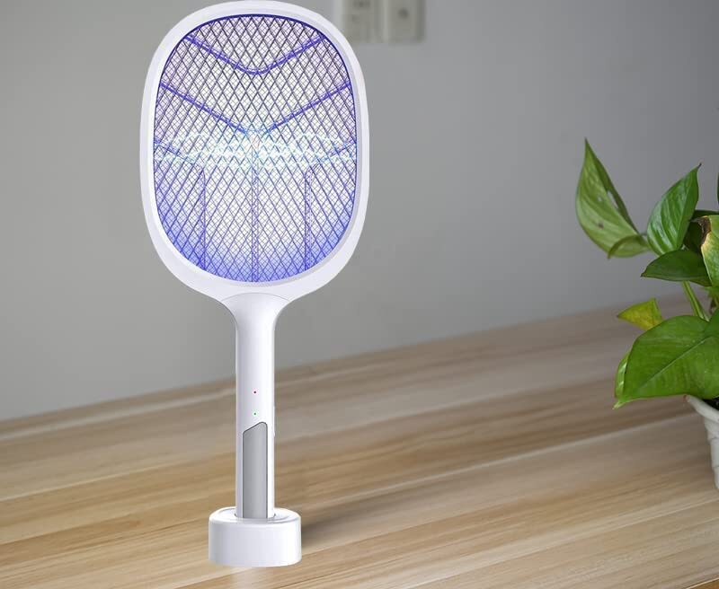 Electric Fly Swatter - Heavy-duty Handheld Design | High Voltage Electric Grid, Comfortable Grip & Odorless Insect Zapping For Indoor & Outdoor Use