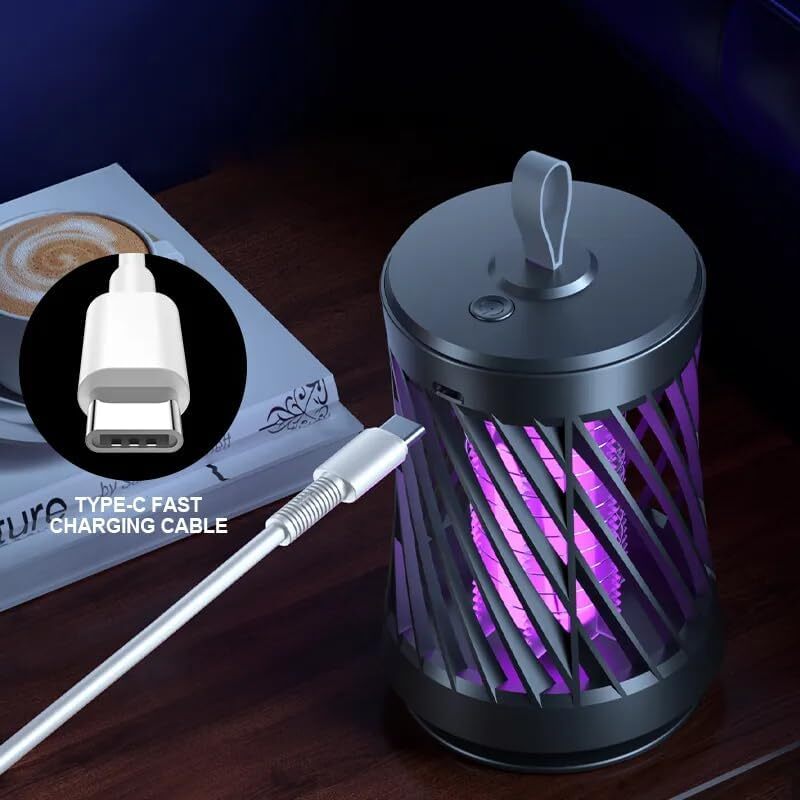 Zapper Mosquito Lamp - Eco-friendly Electronic Device, 10x10x10 Cm Size | Usb-powered, Easy-clean Tray, Silent Operation For Home Use