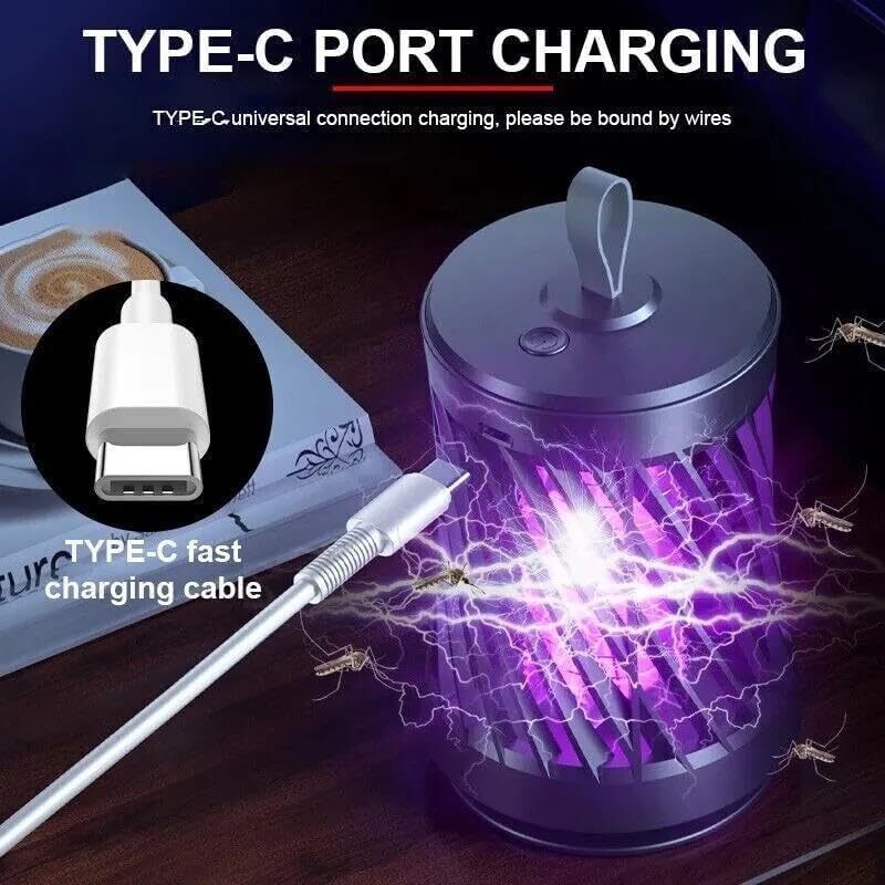 Zapper Mosquito Lamp - Eco-friendly Electronic Device, 10x10x10 Cm Size | Usb-powered, Easy-clean Tray, Silent Operation For Home Use