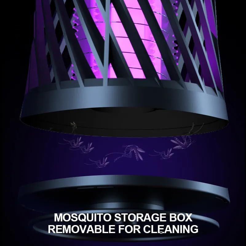 Zapper Mosquito Lamp - Eco-friendly Electronic Device, 10x10x10 Cm Size | Usb-powered, Easy-clean Tray, Silent Operation For Home Use