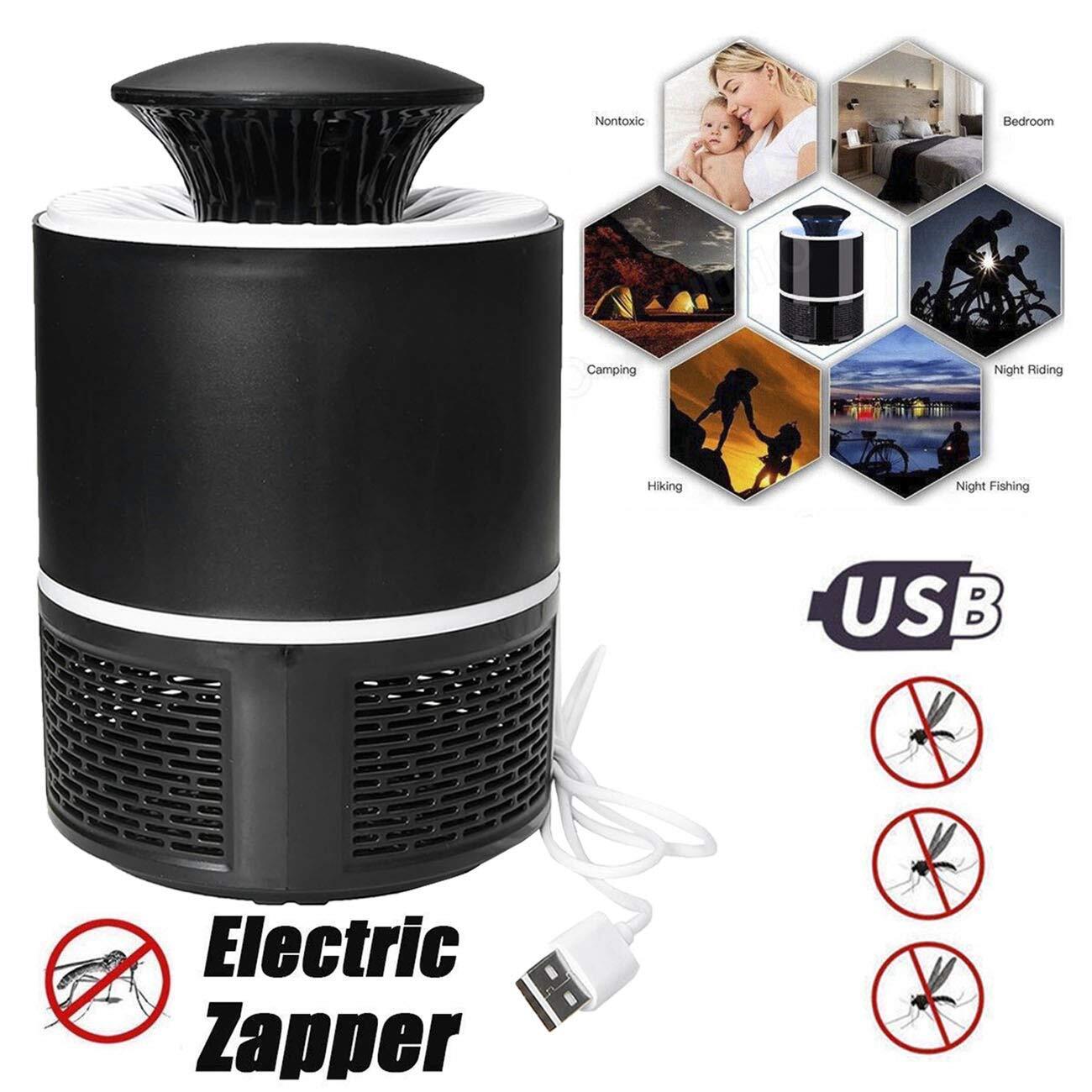 Mosquito Killer Lamp - Plastic, 14x9x19 Cm | Safe Kids Usb Powered Uv Light, Powerful Vortex Airflow, Harmful Chemical Free, Indoor & Outdoor Use