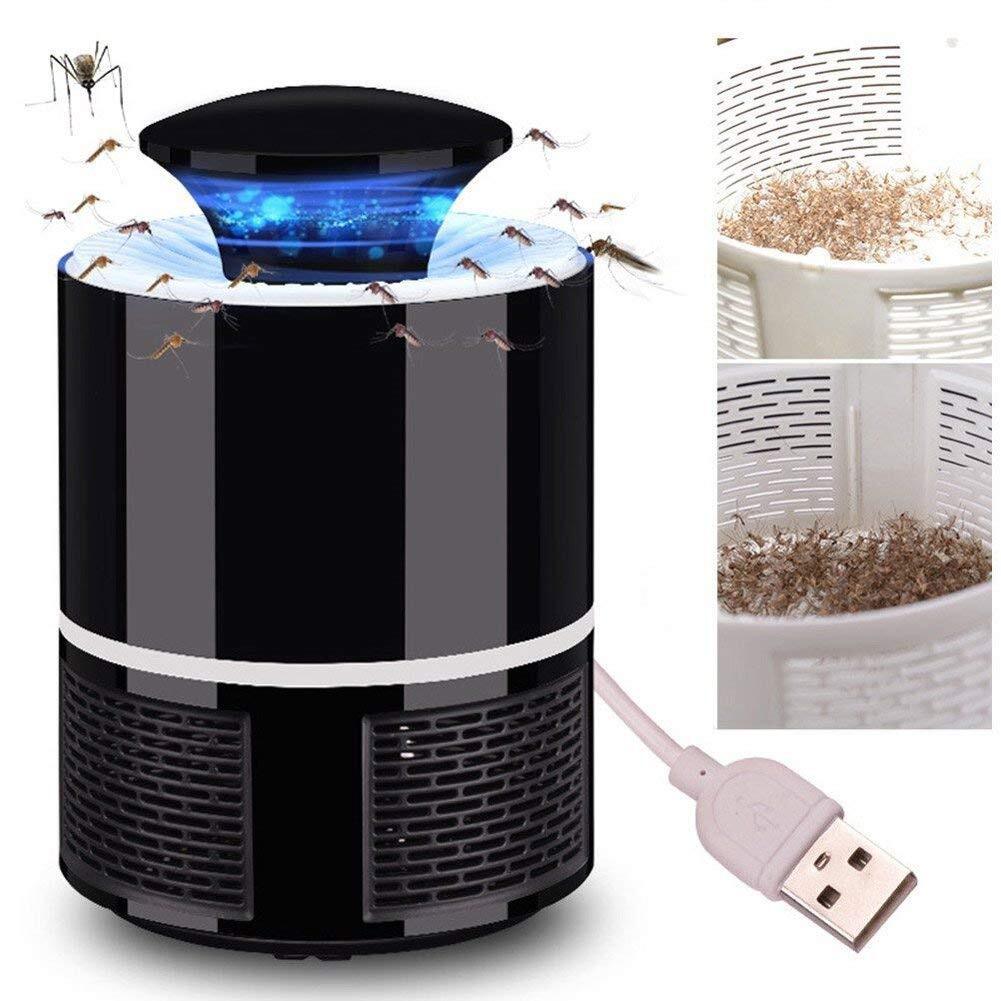 Mosquito Killer Lamp - Plastic, 14x9x19 Cm | Safe Kids Usb Powered Uv Light, Powerful Vortex Airflow, Harmful Chemical Free, Indoor & Outdoor Use