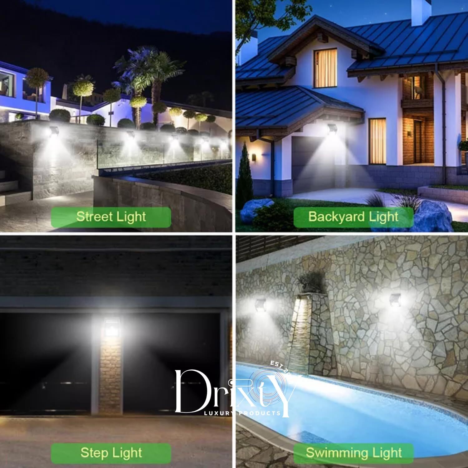Solar Interaction Wall Lamp - Abs Material, 17x6x12 Cm | 74 Leds, 2500lm Brightness, Ip65 Waterproof, Adjustable 3-head Design, Enhanced Pir Motion Sensor