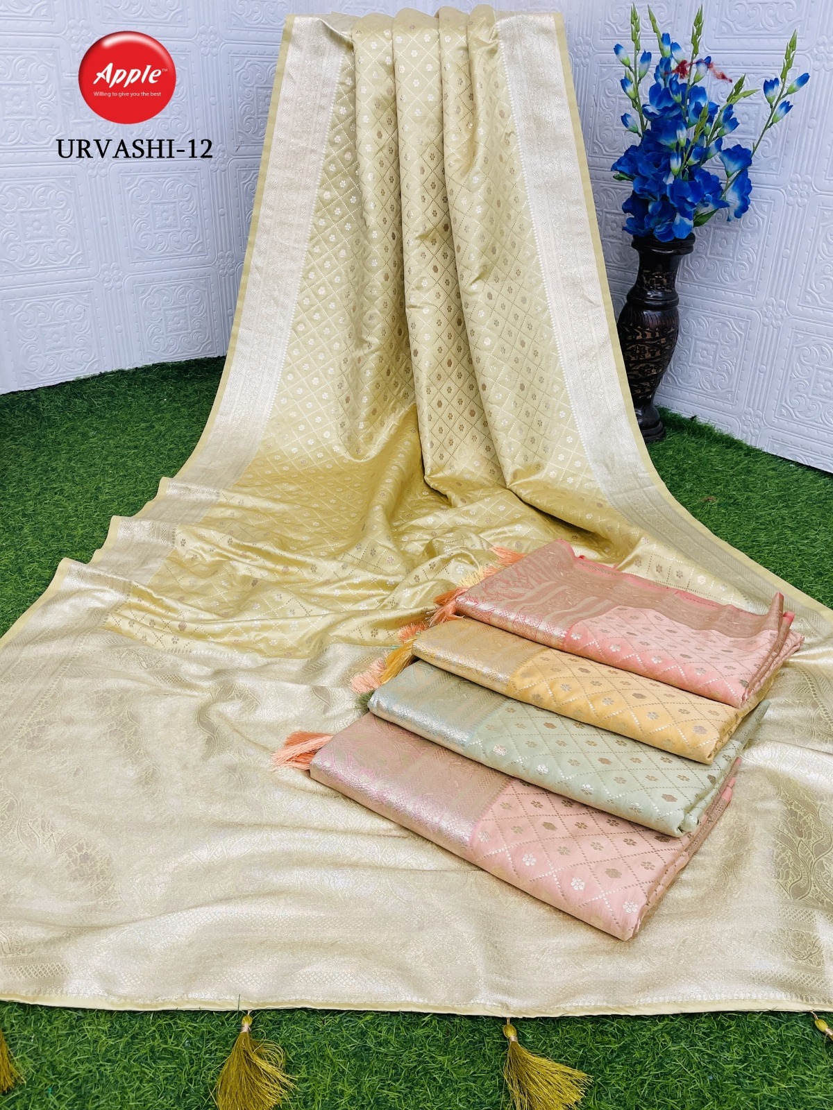 Fashionable Satin Silk Sarees