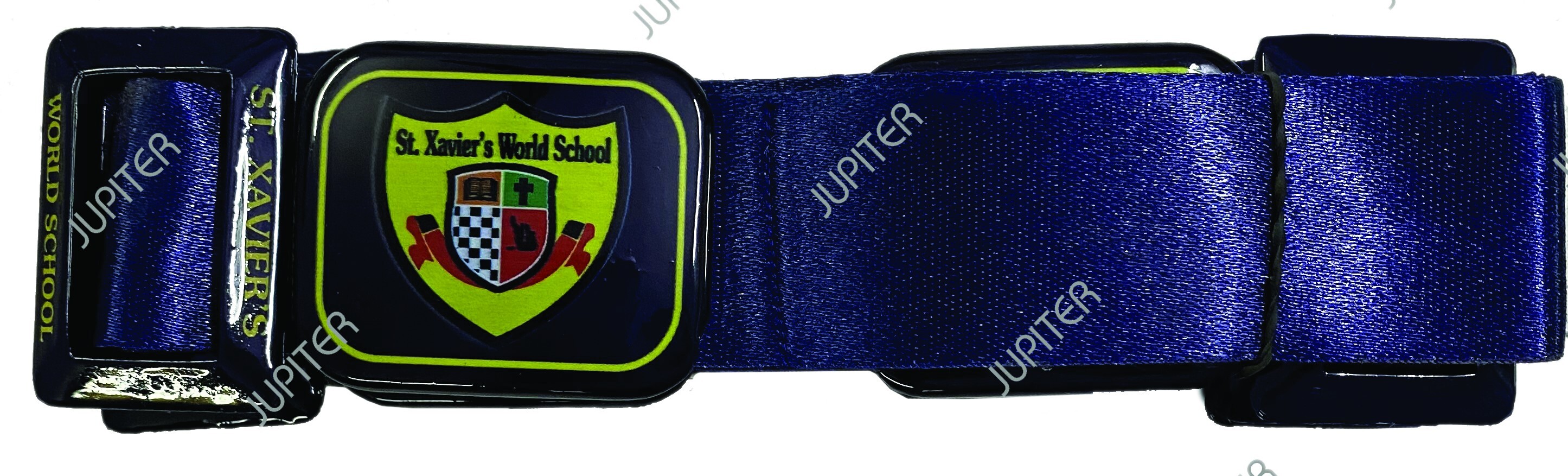 Digital Printed Plastic School Belt - Satin Niwar Size S | Unisex For Ages 4-19 With Customized Logo For High School Middle School Primary School