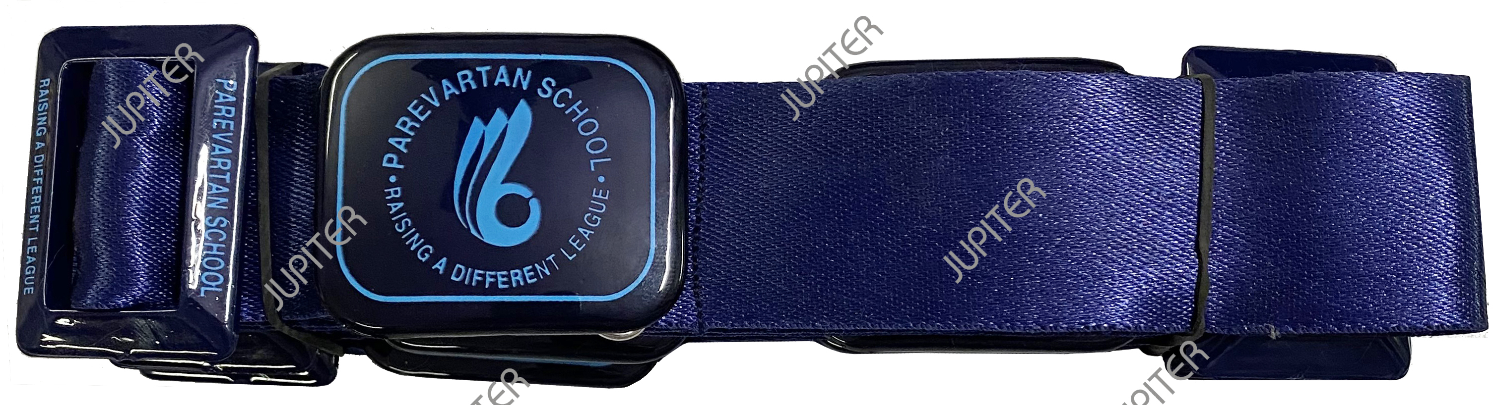 Digital Printed Plastic School Belt - Satin Niwar Size S | Unisex For Ages 4-19 With Customized Logo For High School Middle School Primary School