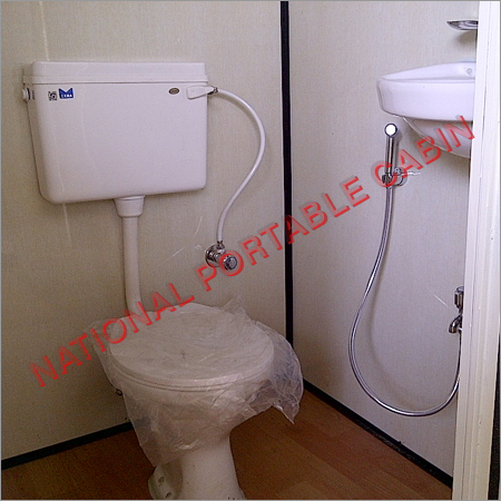 Portable Toilets - UV-Resistant Polyethylene & Galvanized Steel | 1100mm x 1100mm x 2300mm, Interlocking Panels, Manual Swing Door, 250 kg/sq.m Load Capacity