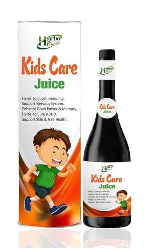 Herbal Kids Care Juice - Immune Boosting Herbal Product for Enhanced Growth and Brain Power | Supports Nervous System, Cures ADHD, Promotes Skin & Hair Health