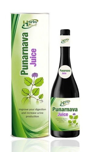 Herbal Punarnava Juice - Juice Form, Improve Digestion & Increase Urine Production, Store in Dry & Cool Place, Directions as Suggested