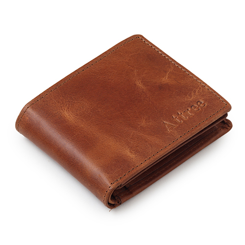 Mens Leather Wallet - Various Sizes, Modern Design In Tan Orange | Foldable Structure With Attractive Style, Multiple Color Options