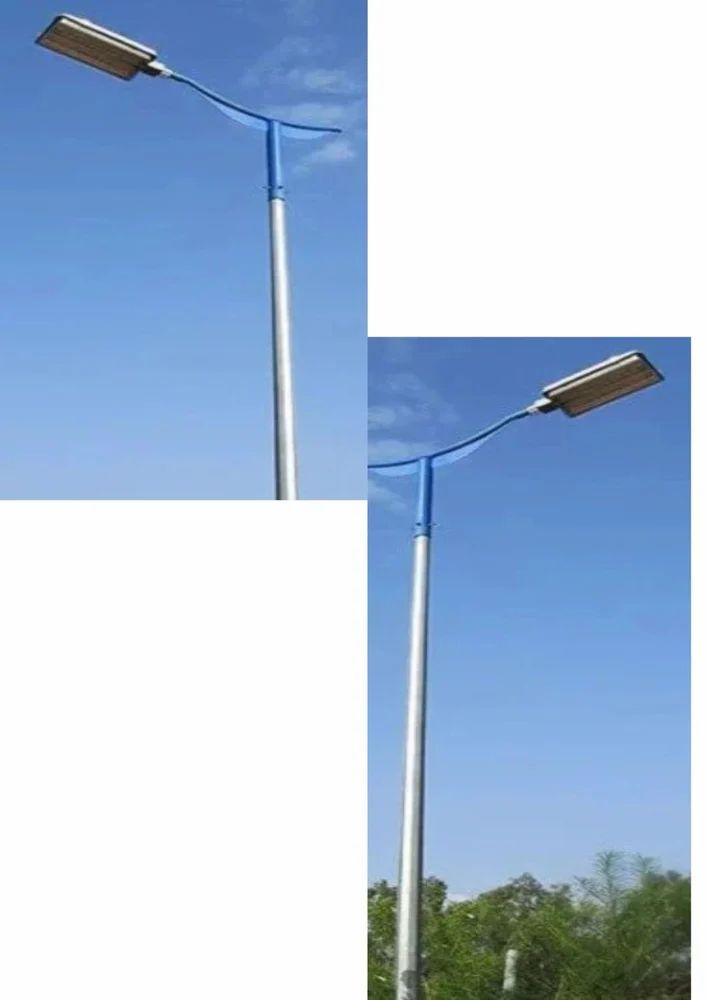 Round Conical Lighting Poles - Color: White