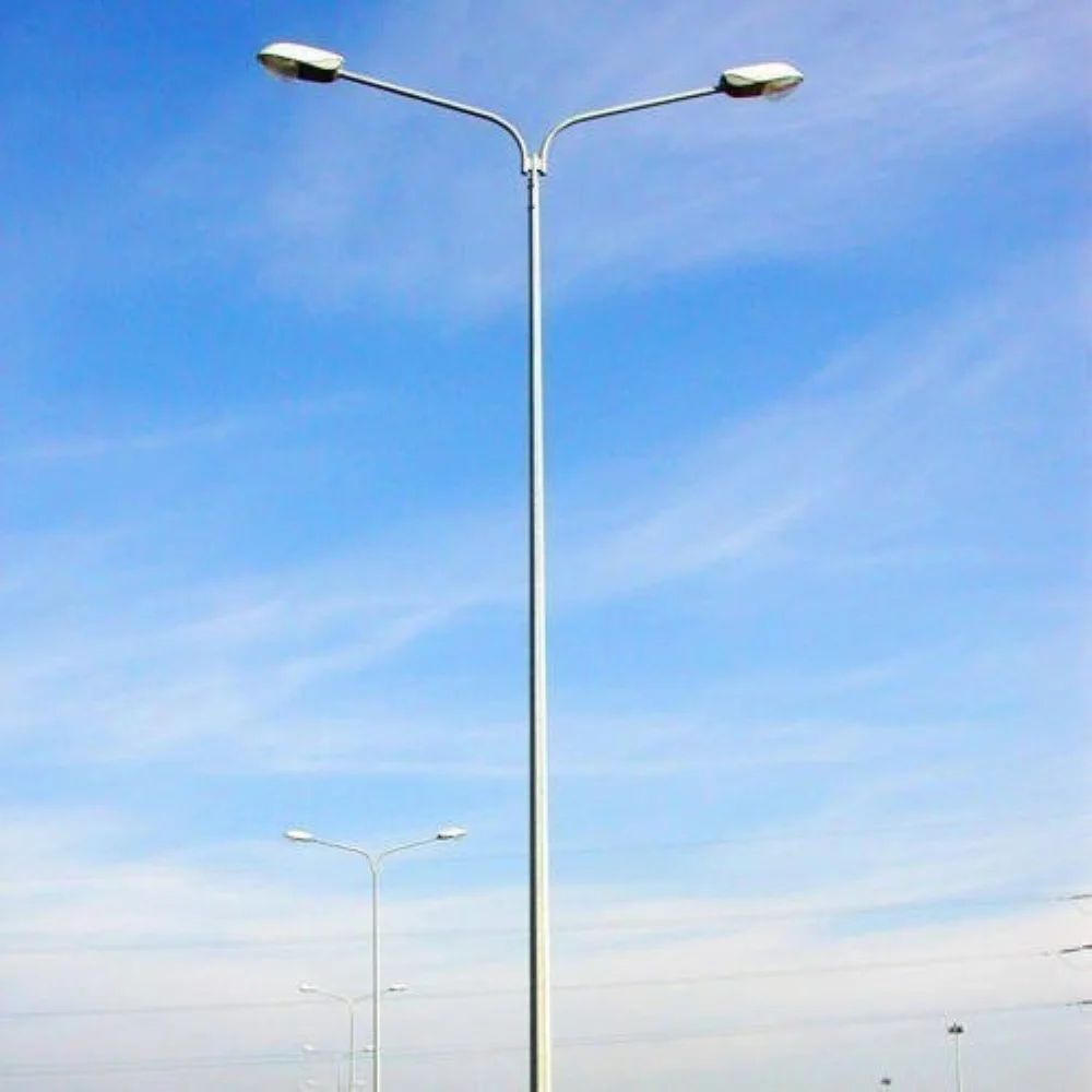 Swaged Tubular Poles - Color: White
