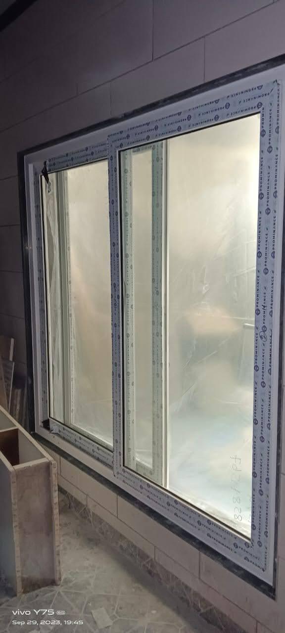 Upvc Doors - Aluminum, Glass & Plastic | Customized Sizes, Available In White & Transparent, Insect-resistant Nylon Screen Netting