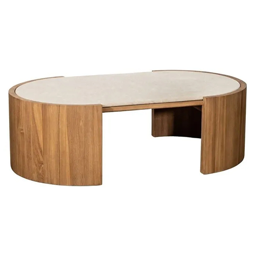 Isak Coffee Table - Handmade Wood, Customizable Dimensions, Brown Finish | Durable Design for Home and Office Use, Warranty Included