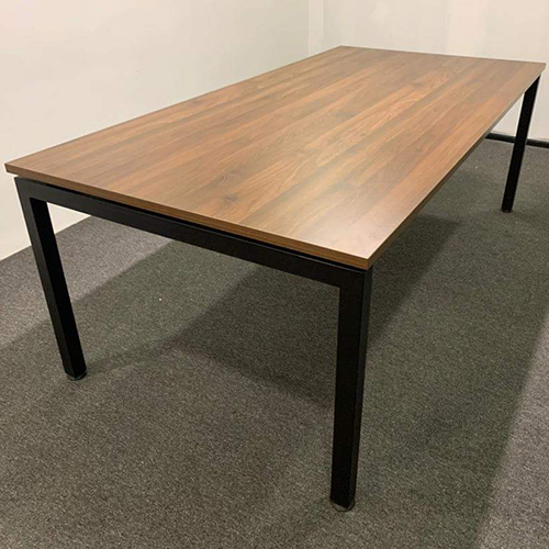 Office Conference Table - Pvc Material, Customizable Size & Brown Color | Moisture-proof, Easy To Clean, Elegant Polished Finish