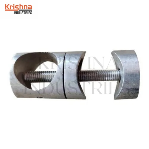 Stainless Steel Glass Coupler - Color: Silver