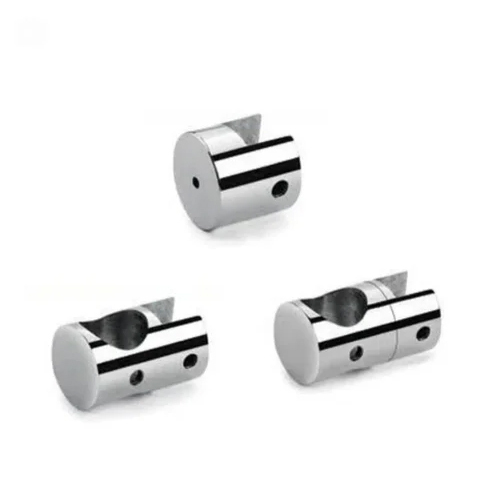 Stainless Steel Glass Bracket - Color: Silver