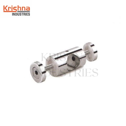 Stainless Steel Centre Pipe Holder - SS304 Material, 1/2 Inch Size, Stylish Silver Finish | High Quality, Durable Pipe Fitting Solution