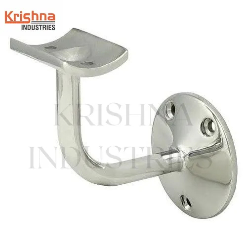 S S Chrome Finish Handrail Bracket - Color: Silver