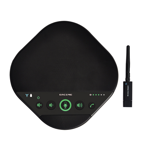 Conference Camera - Chargeable Battery, Matte Black | Wireless Microphone, High Dynamic Range, 50-60 Hertz Frequency