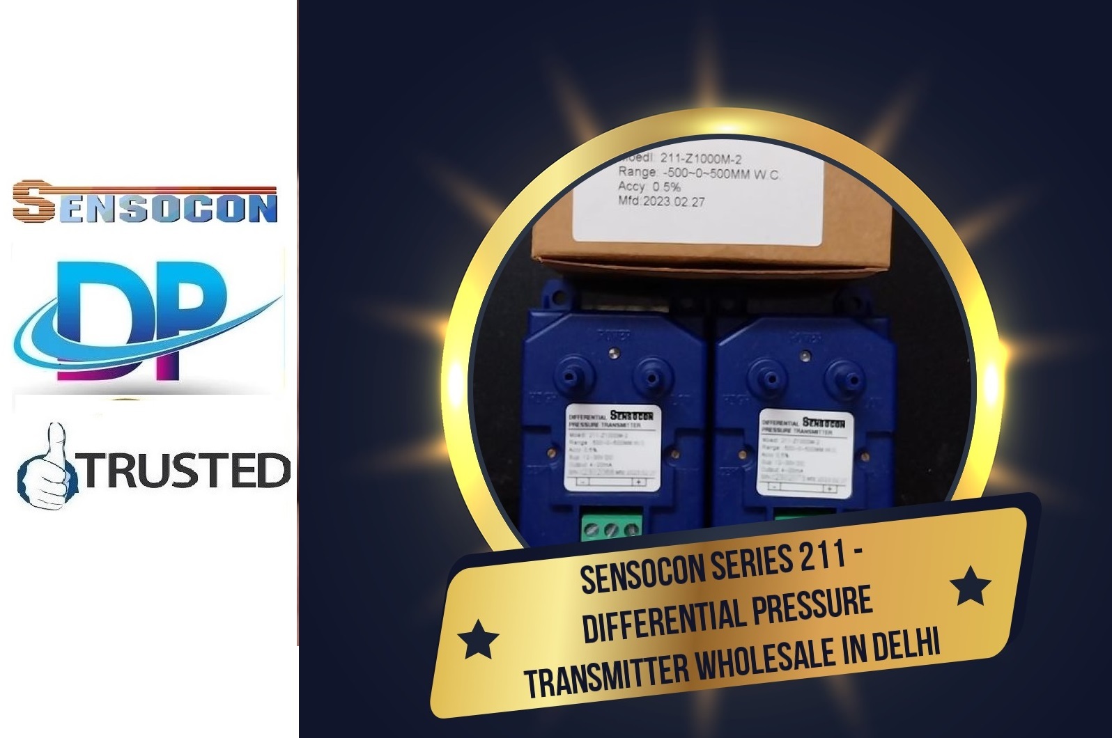 Sensocon Usa 211-d040i-3 Differential Pressure Transmitter From Naidupalem Nellore (Ap) - Accuracy: 0.25 %