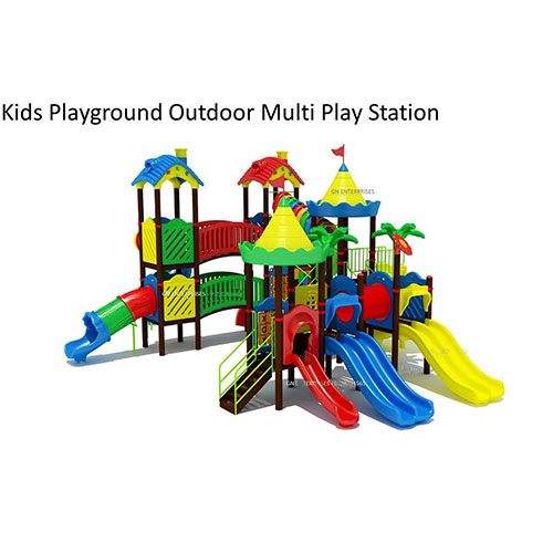 Kids Playground Outdoor Multiplay Station - Material: Frp & Metal