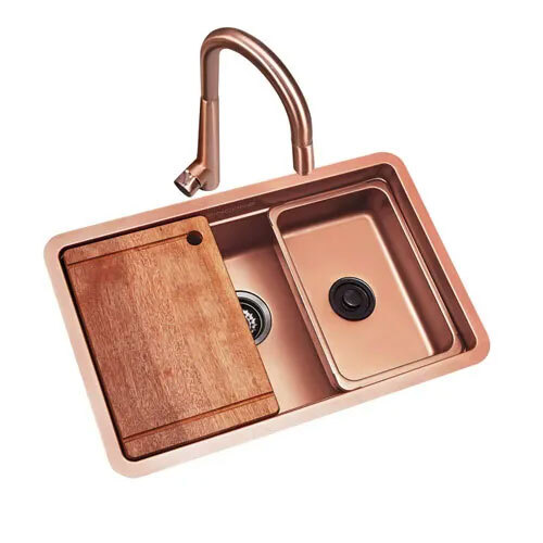 SARUS (ROSE GOLD) बहु-कार्यात्मक रसोई सिंक
